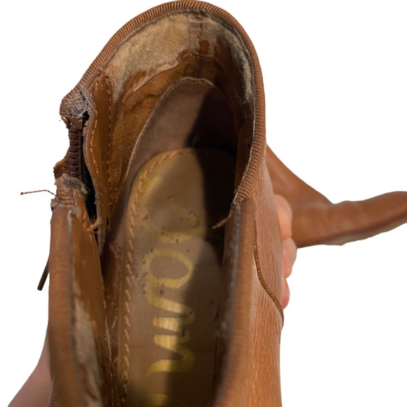 Sam Edelman Brown Leather Booties, 7 - Picture 4 of 7